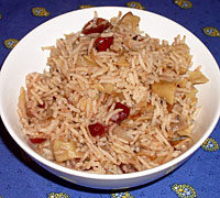 Cranberry Tea Rice and Noodle Pilaf