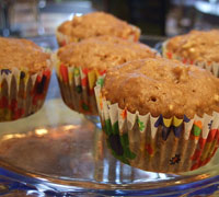 Apple Muffins with Dragonwell Glaze