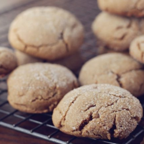 Gingered Almond Tea Cookies