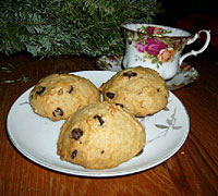 Pumpkin Chocolate Chip Tea Cookies