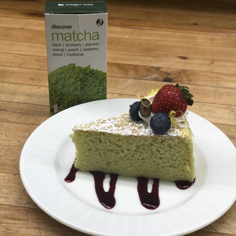 Jiggly Japanese Matcha Cheese Cake