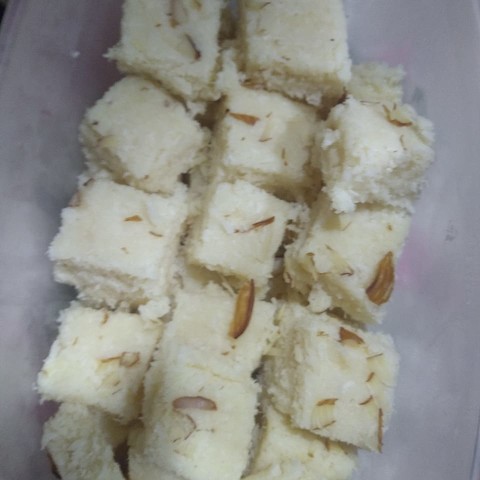 Delicious coconut cubes