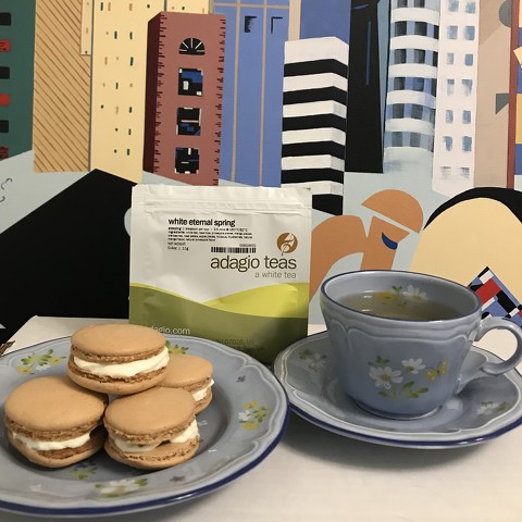 Adagio White Eternal Spring Tea Macarons