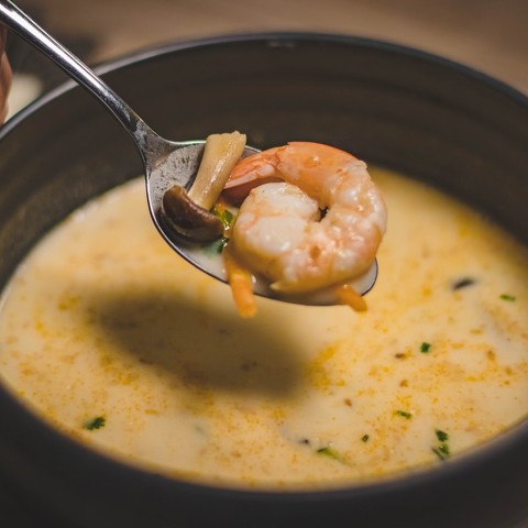 Southeast Asian Shrimp and Gunpowder Tea Soup