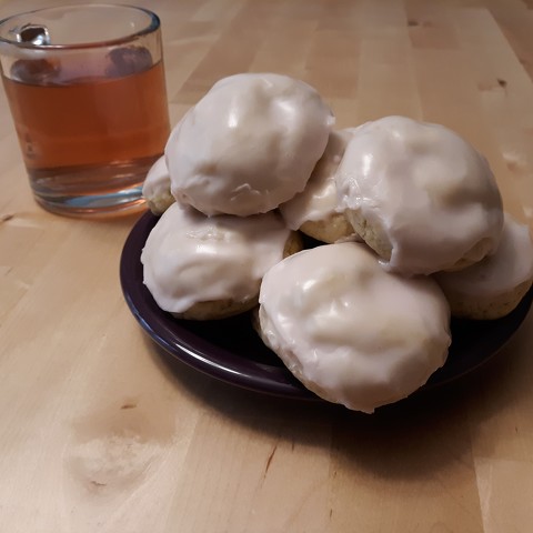 Strawberry lemon tea cookies