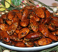 Tea Glazed Almonds