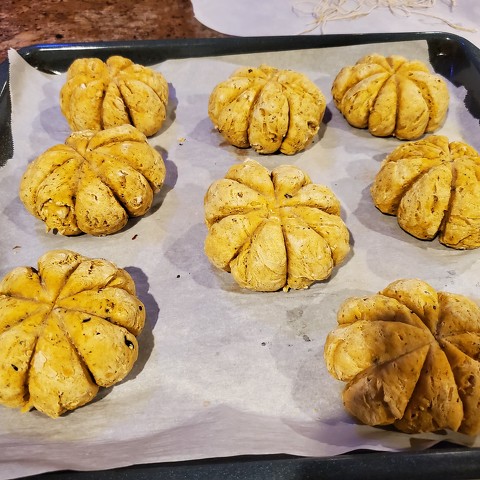 Pumpkin Spice Pumpkin Rolls