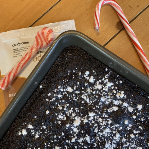 Candy Cane Brownies