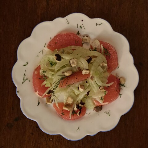 Fennel, Grapefruit with Earl Grey Lavender Vinaigrette