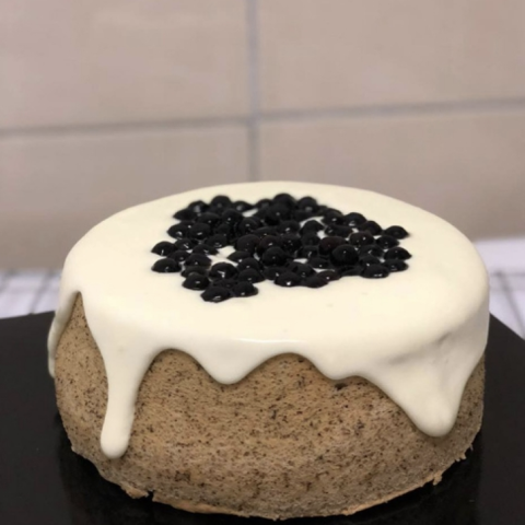 Soothing TeaChef Early Grey Lavender Tea Cake with Boba
