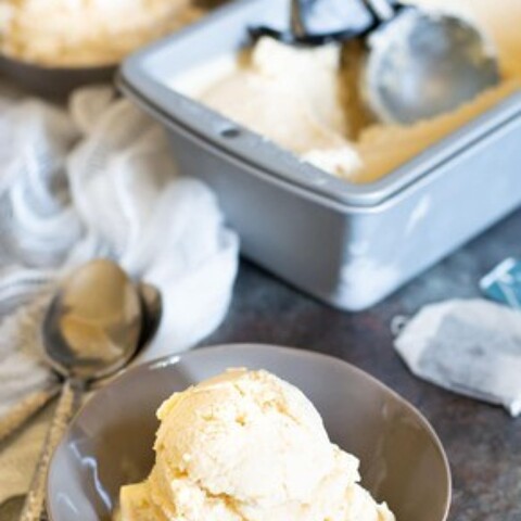 Easy- No Churn Earl Grey Ice Cream