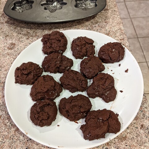 Dark Chocolate Chai cookies