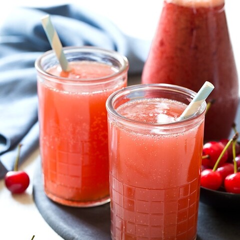 Cherry Marzipan Oolong Soda