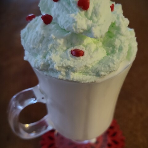 Merry Grinchy Minty White Hot Chocolate