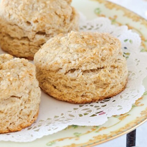 Strawberry Banana Split Tea Scones