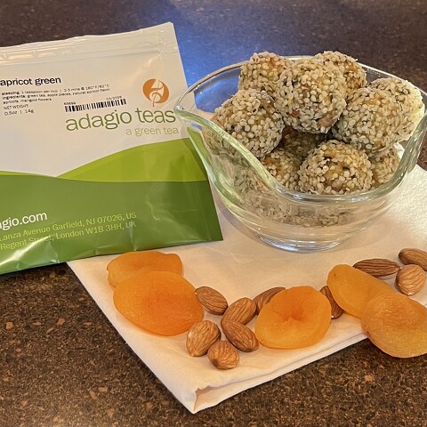 Apricot Green Tea Energy Balls