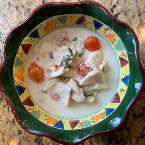 Thai Chicken Coconut Soup (Tom Kha Gai)