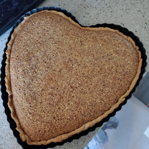 Chocolate chai Bakewell tart