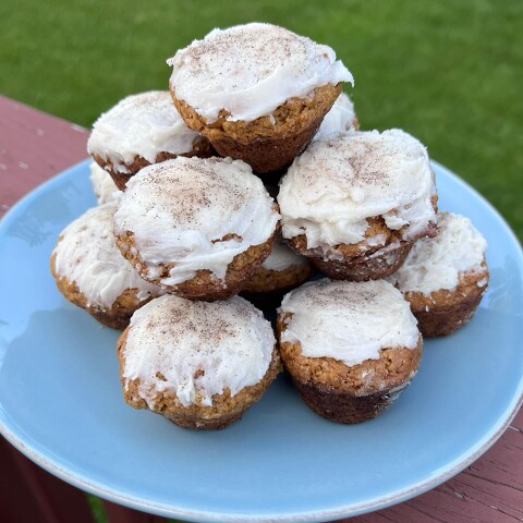 Pumpkin Almond Cardamom Cupcakes