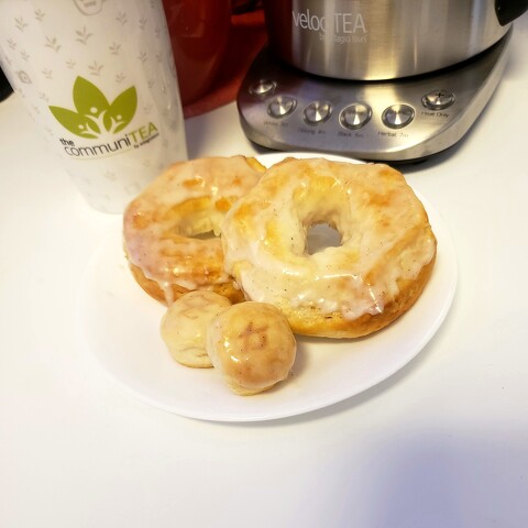 Air Fryer Dragon Fruit Donuts