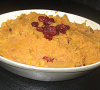 Cranberry Sweet Potato Mash