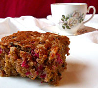 Double Cranberry Crumb Cake