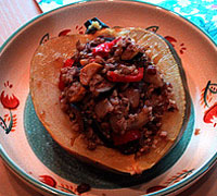 Cranberry Baked Stuffed Squash