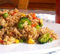 Golden Veggie Fried Rice