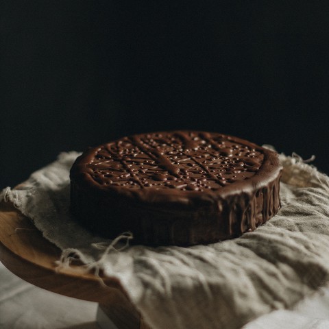 Chocolate Jasmine Flourless Bonbon Cake
