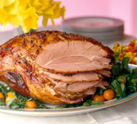 Sweet and Spicy Kukicha Baked Ham