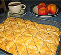 Honeybush Baklava with Almonds and Dates