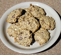 Oatmeal Chocolate Chip Honeybush Cookies