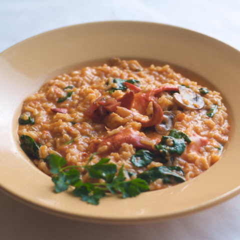 Mushroom and Lobster Risotto