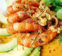 Spicy Yum Shrimp with Avocado