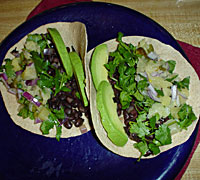 Black Bean Soft Tacos